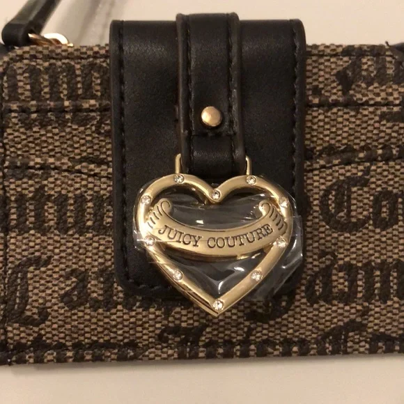 Juicy Couture nwt status taupe brown my heart will go on tab elongated - Picture 2 of 6